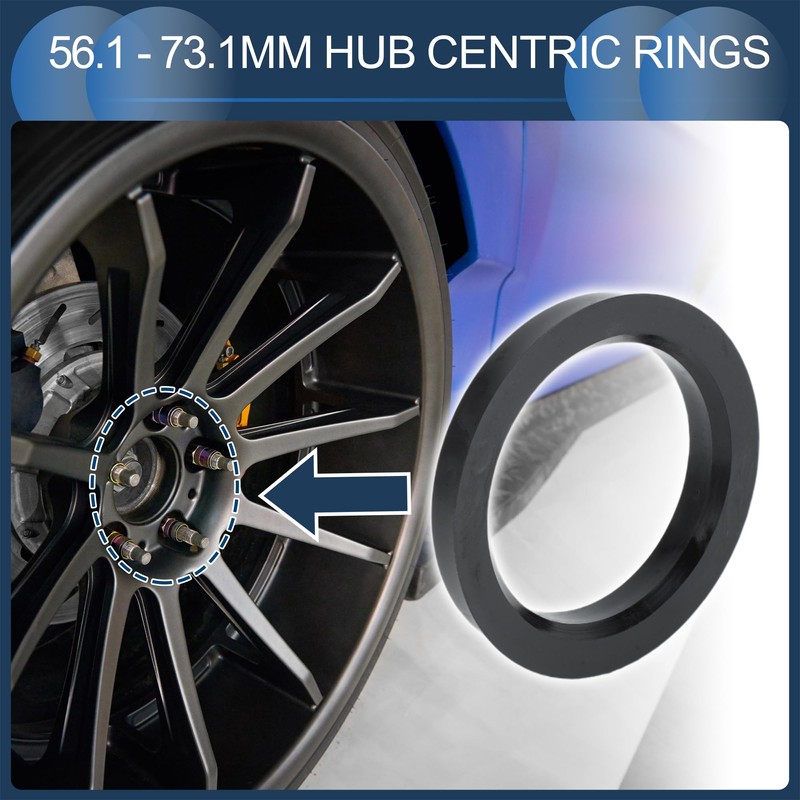 INFINAUTO Hub Centric Rings,56.1mm ID 73.1mm OD Car Wheel Hubrings