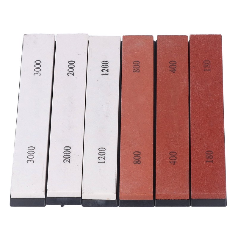 6PCS Knife Sharpening Stone 180 400 800 1200 2000 3000