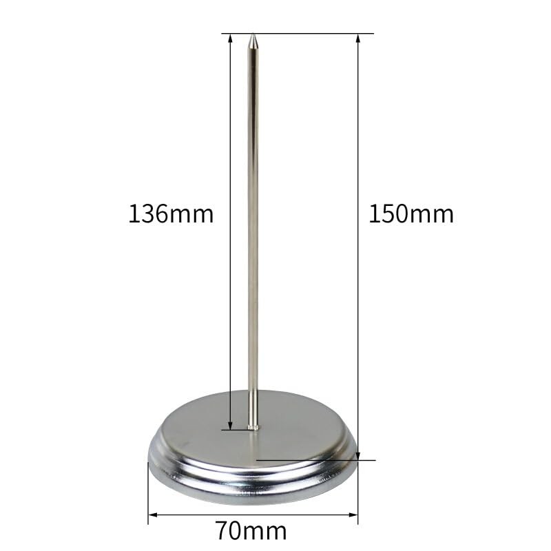 Stainless Steel Receipt Spike - Ticket Holder Straight Rod Bill
