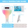 Pool Funkthermometer & Funk Empfänger,IPX8 Wasserdichtigkeit badethermometer, Poolthermometer Schwimmend mit