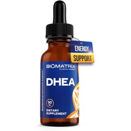 BioMatrix DHEA Liquid Drops – 3X Absorption of Capsules or Tablets – Adjustable Alternative to DHEA 50 mg and DHEA 100 mg – Micronized DHEA Supplement for Men and Women 30 ml, 500 Servings