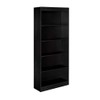 OneSpace Essentials 5-Tier Bookshelf, Black