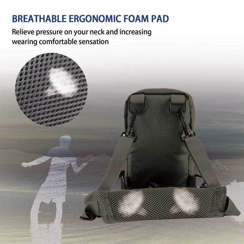MAXIMUMCATCH Fly Fishing Chest Pack Lightweight Chest Bag (V-Combo Chest