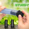 LONGRUNNEW Pond Hose Fittings Adapter PVC Pipe Fitting Adapter Black