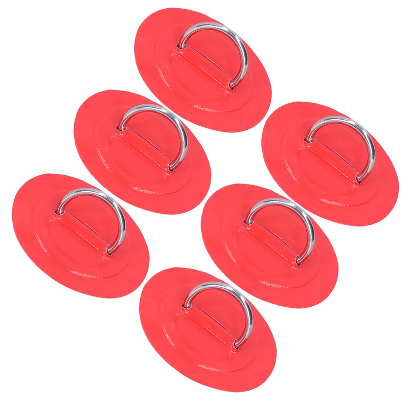 6pcs Inflatable Boat Kayak DRing Pad Patch Marine Fixed Buckle