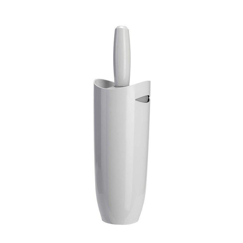 Croydex Plastic Toilet Brush White & Grey