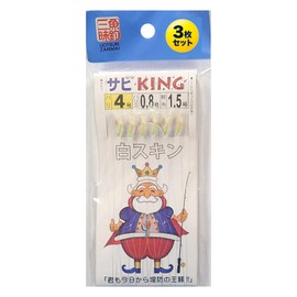 Fishangsuri Sanuma Sabi King All-Purpose Sabiki Set of 3 White Skin Size 4