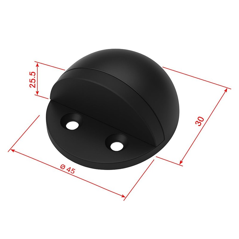 ANGSTROM Half Dome Door Stop – Heavy Duty Floor Mount