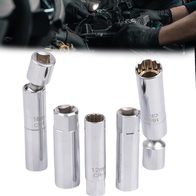 JNNJ Spark Plug Wrench, Spark Plug Socket Spanner 12 Point