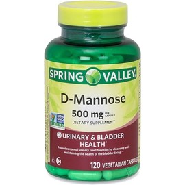 Generic Spring Valley, D-Mannose 500 mg, Veg Capsules, 120 Count