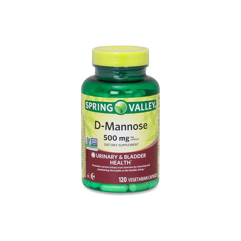 Generic Spring Valley, D-Mannose 500 mg, Veg Capsules, 120 Count