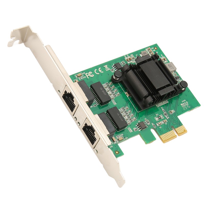 TXA108 82571 2 RJ45 Port Gigabit Network Card PCI Ex1