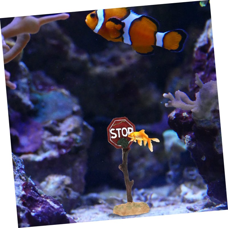 Sosoport 2 Pcs Aquarium Decoration Fish Tank Ornaments Landscaping Decor