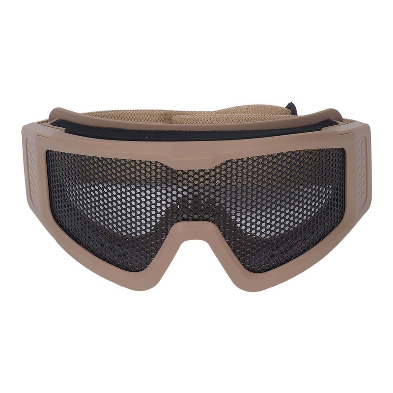 Safety Goggles Breathable Shock Resistant Iron Mesh Patterned Wind Sand