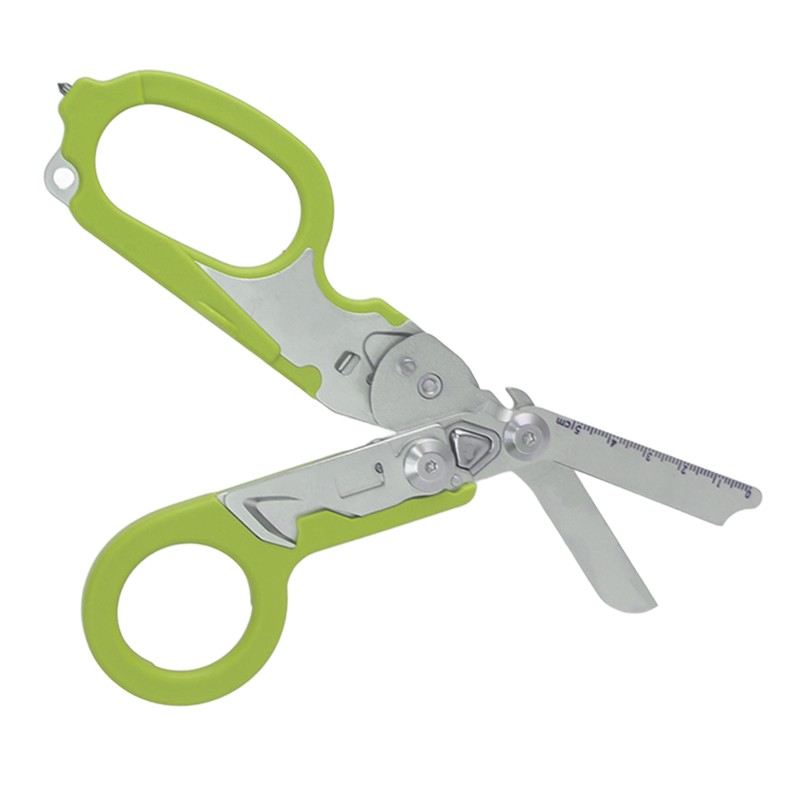 Emergency Response Shears Stainless Steel Multifunctional Foldable Scissors Pliers for