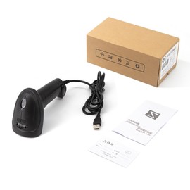 1D Barcode Scanner USB Wired Connection CCD Scanning Head for Paper and Screen Codes Compatible with Windows Android Linux Mac System for Supermarket Retail Library Logistics Warehouse