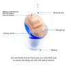 Hearing Aids, Hearing Amplifier, CIC Hearing Amplifiers for Seniors Battery