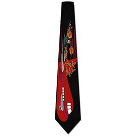 Christmas Plane Ride Tie - Men's Holiday Necktie