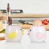 2 Pack Cute Egg Separator, Ceramics Vomiting Chicken Egg Yolk