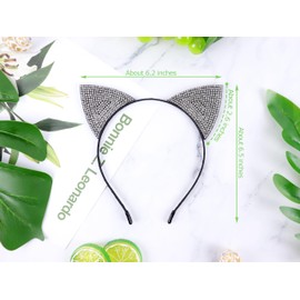 Bonnie Z. Leonardo Rhinestone Cat Ears Headband Headband Cat Ears