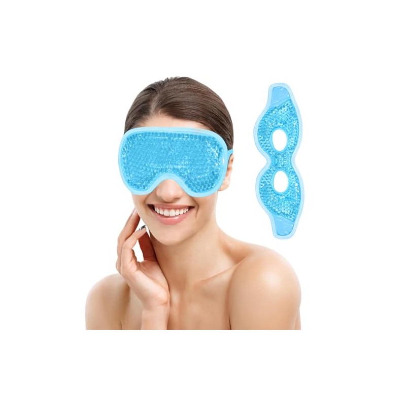 2 Antifaces de Gel para Ojos Frío y Caliente para