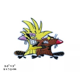 Starline The Angry Beavers Cartoon TV Show 90s Kids Retro Embroidered Iron On Patch - NEW