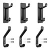 DaskFire Metal Towel Hooks 6 Packs, 3 Adhensive Coat Hangers