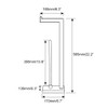 GERZWY Toilet Paper Holder Free Standing with Reserve, SUS 304