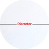 Autotech Park Precut Circle Window Film, White Color, Self Static