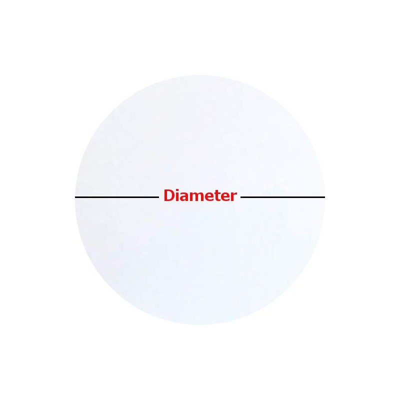 Autotech Park Precut Circle Window Film, White Color, Self Static