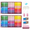 Lanzeyo Diamond Painting Storage Kit with 60 Large Lidded Clear