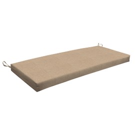 Honeycomb Essentials Outdoor Bench Cushion, 44" x 18", Hampton Texture Neutral Patio Chair Cushion