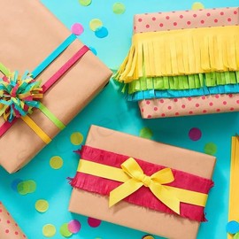 SEQUENTIAL 10 Sheets Yellow Tissue Paper, Each Sheet 75 x 50cm for use in Arts and Crafts, Gift Wrapping - Acid Free and Biodegradable