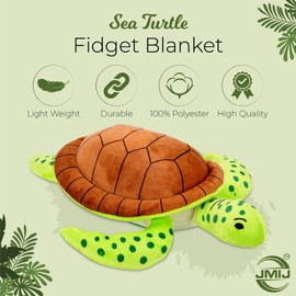 Sea Turtle Dementia Products for Elderly – Calming and Comforting Sensory Fidget Toy for Adults with Dementia, Individuals with ASD, Autism