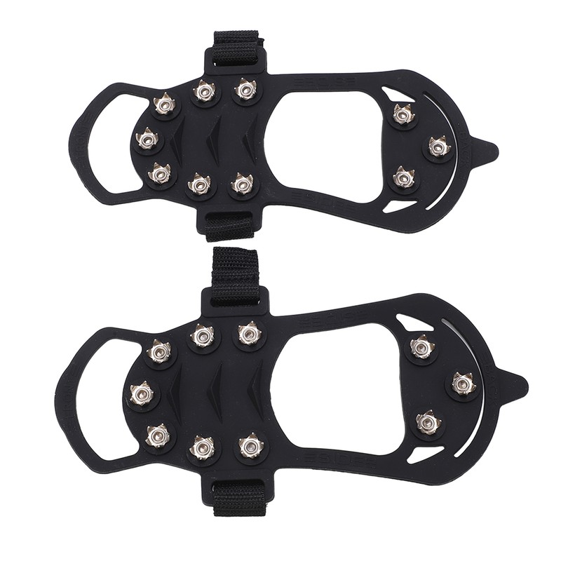 2pcs/set 10 Tooth Crampons Shoe Cover Rustproof Durable Mountaineering Ice