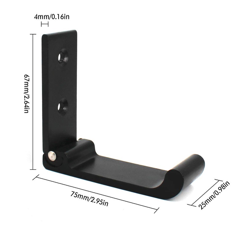 YOCZOX Foldable Wall Hook, Invisible Folding Wall Mount, 4 Pieces