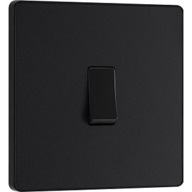 BG Electronics Evolve PCDMB12B 20A 16 Axis Matt Black Light Switch
