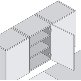 Blum - BL-71T5550 120 Degree Self Closing Screw On Straight CLIP Top Hinge