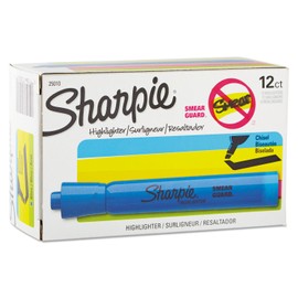 Sharpie 25010 Accent Tank Style Highlighter Chisel Tip Blue Dozen
