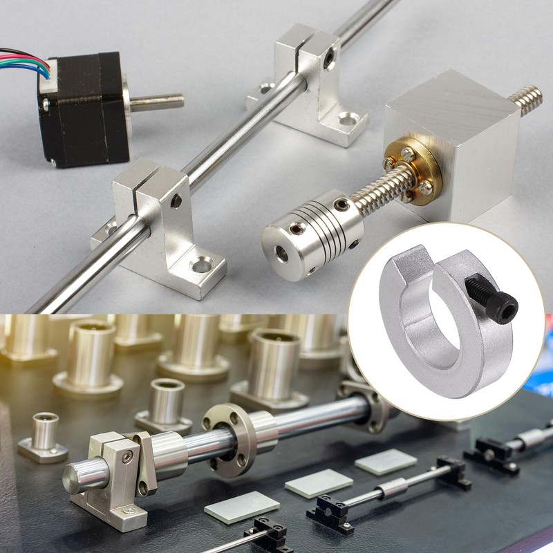 QUARKZMAN Linear Rail Stoppers for Linear Rail SBR25 Aluminium Shaft