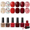 Jelly Nail Polish Set Dark Red Nail Polish Quick Air