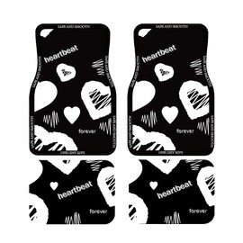Beautiful Modern Love-Themed with high Absorbency car Black mat Non-Slip Feature Car Floor Mats Carpets MatsCar Rugs Rubber Backing Automotive Liners car countertop Decorative mats