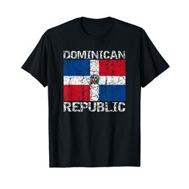 Dominican Republic Flag Distressed Dominican Men Women Kids T-Shirt