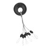 Hsthe Sea 100Pcs Fishing Stops Rubber Bobber Stopper Float Sinker
