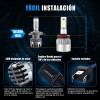 Luces Led Para Autos Kit 24000lm Faros Luz Carro H4