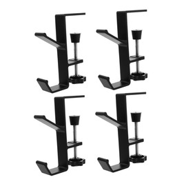 ULTECHNOVO 4pcs Garland Hook Heavy Garland Stocking Hanger Mantle Christmas Home Mantel Stocking Hangers Fireplace Duty Indoor Faux Hooks Decoration Garlands Before Black Aluminum Alloy