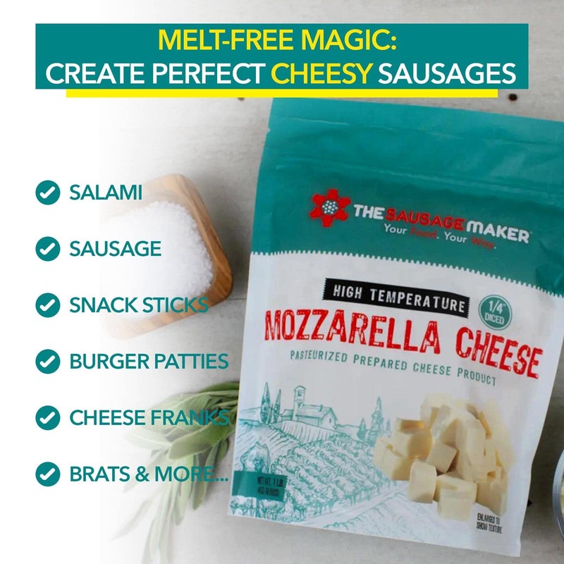 The Sausage Maker® High Temp Cheddar Cheese 2 Lbs Hi-Temp