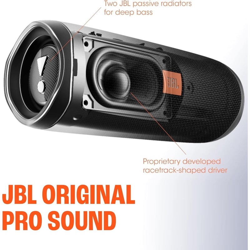 JBL Flip 5 Waterproof Portable Bluetooth Speaker (Black), Bundled with