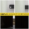 NICETOWN Sage Green 100% Blackout Linen Texture Curtains 84 inches