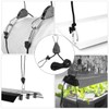 2 pieces rope ratchet with hooks for growing lamps, 1/8